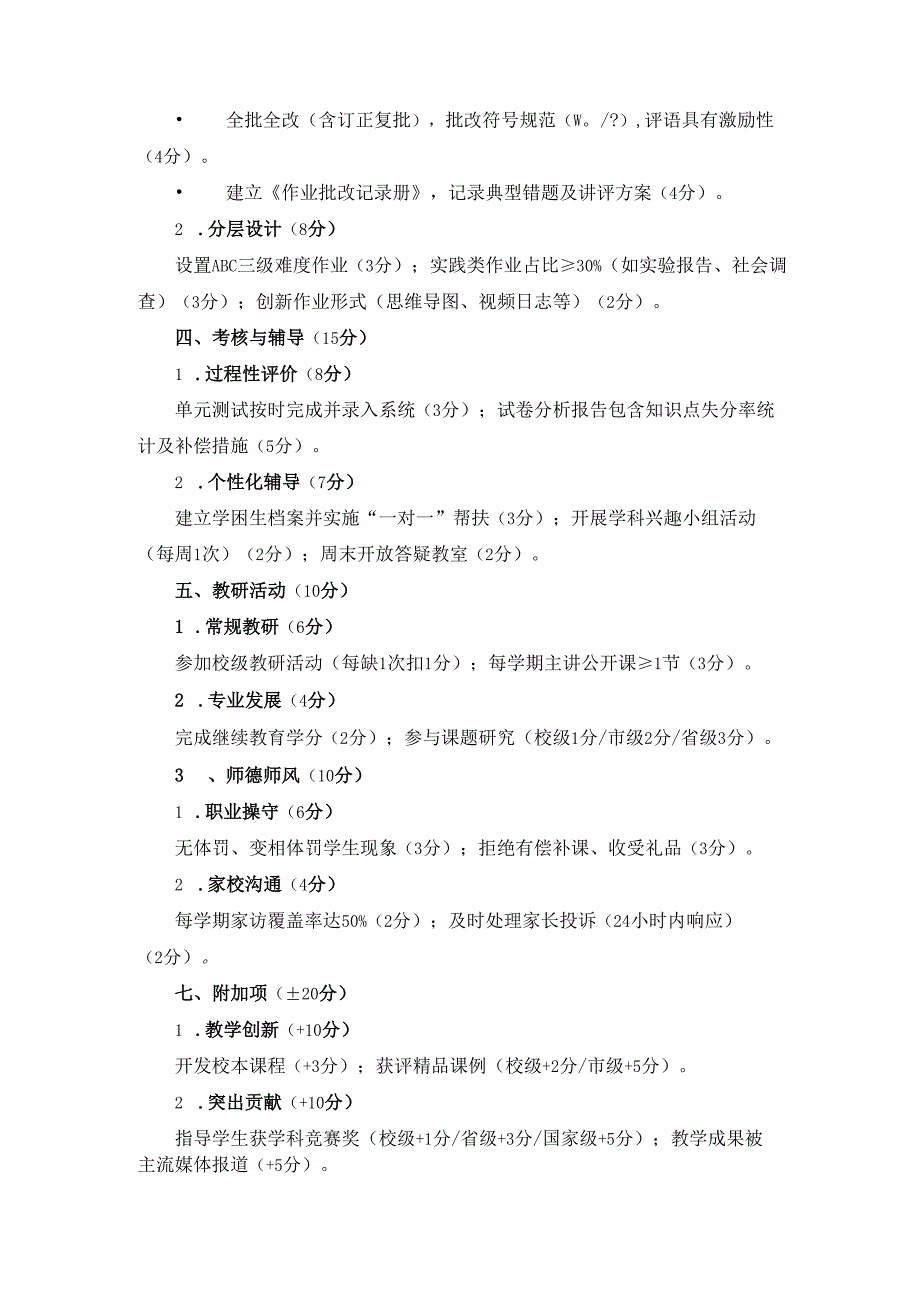 中小学教学常规检查评分细则.docx_第2页