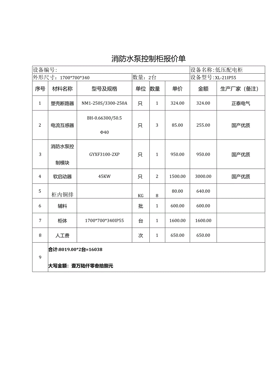 XX市中医院消防水管消防箱采购清单（2025年）.docx_第2页