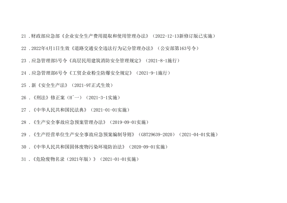 安全生产法律法规清单（2025年2月版）.docx_第3页