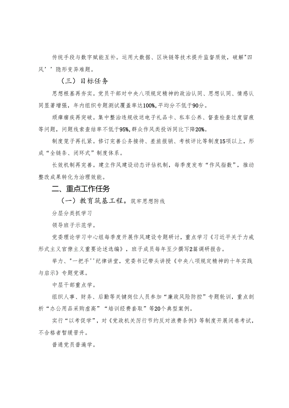 （七篇）2025年关于八项规定精神学习教育方案.docx_第2页