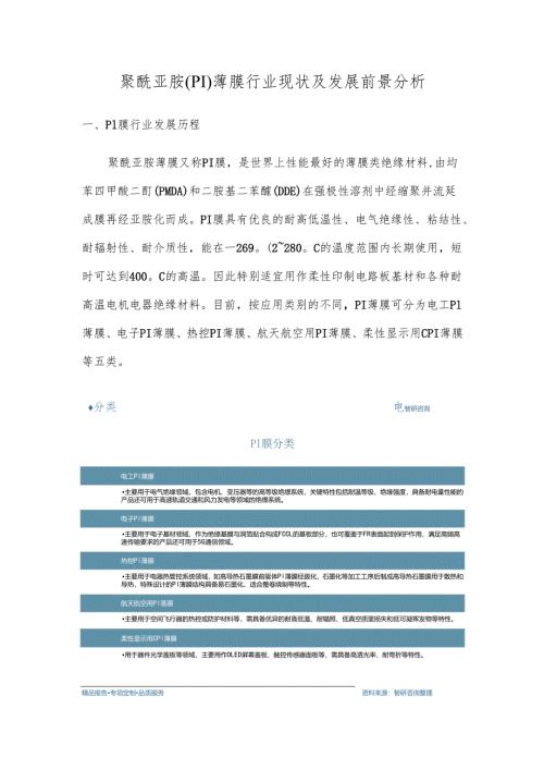聚酰亚胺（PI）薄膜行业现状及发展前景分析.docx