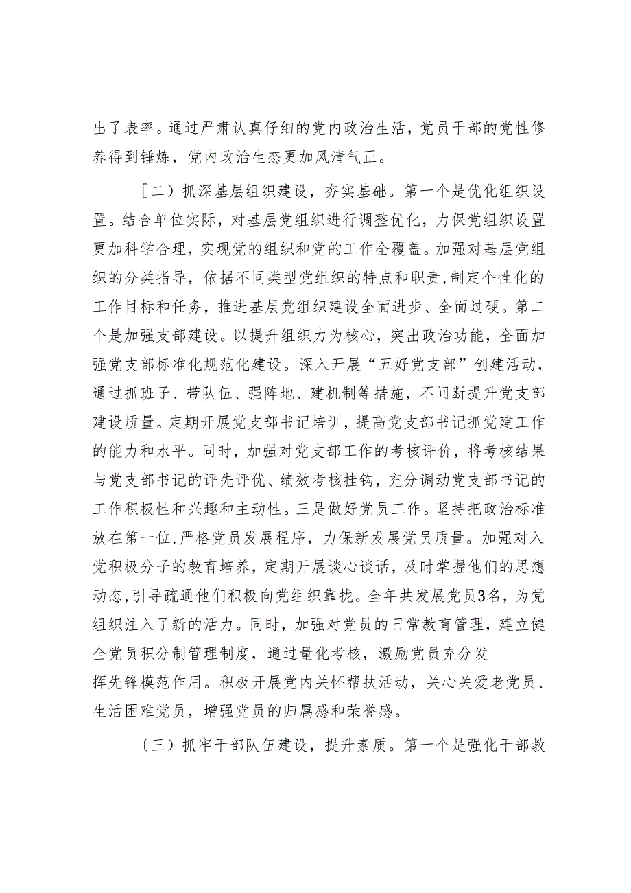 2024年度党组织书记抓基层党建工作述职评议报告.docx_第2页