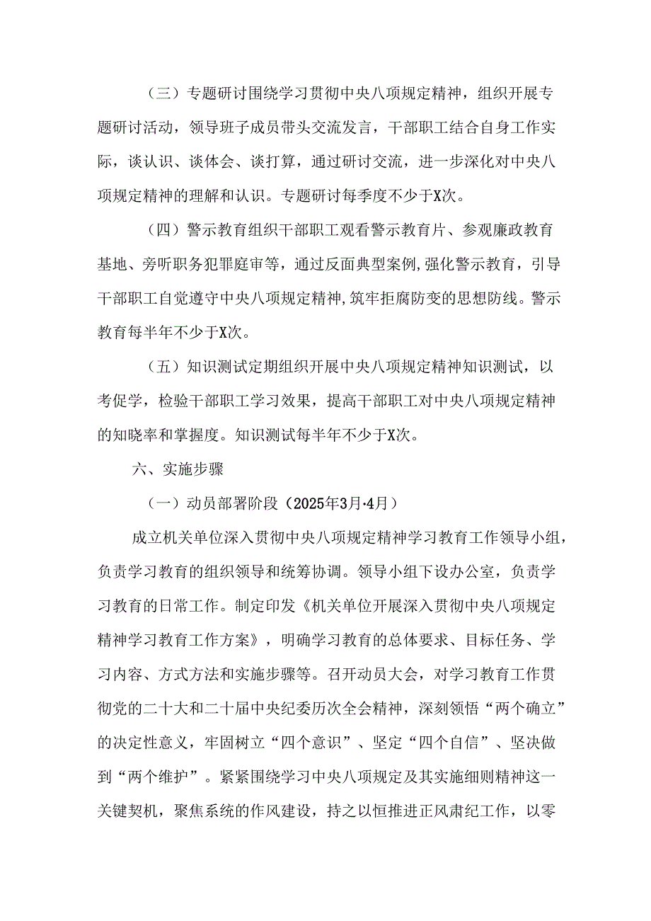 2025年工业园区开展中央八项规定精神学习教育实施方案.docx_第2页