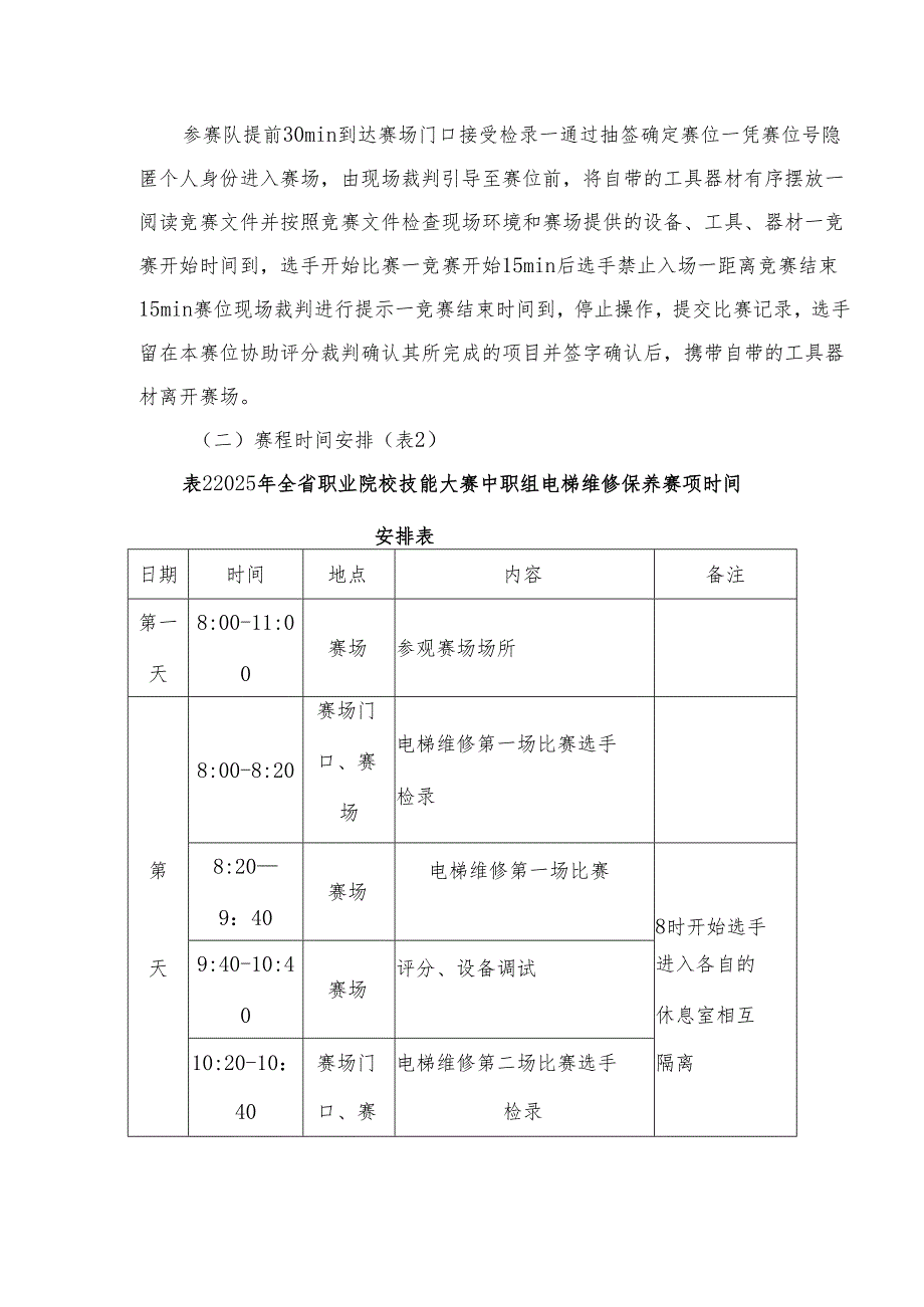 2025年海南省中等职业学校学生职业技能竞赛 电梯安装与维修 赛项规程）.docx_第3页