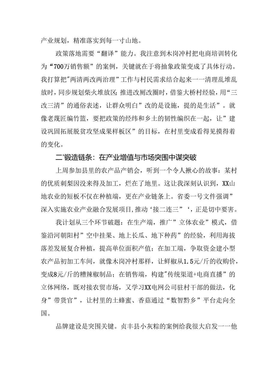 2025年新任驻村第一书记座谈会发言稿.docx_第2页