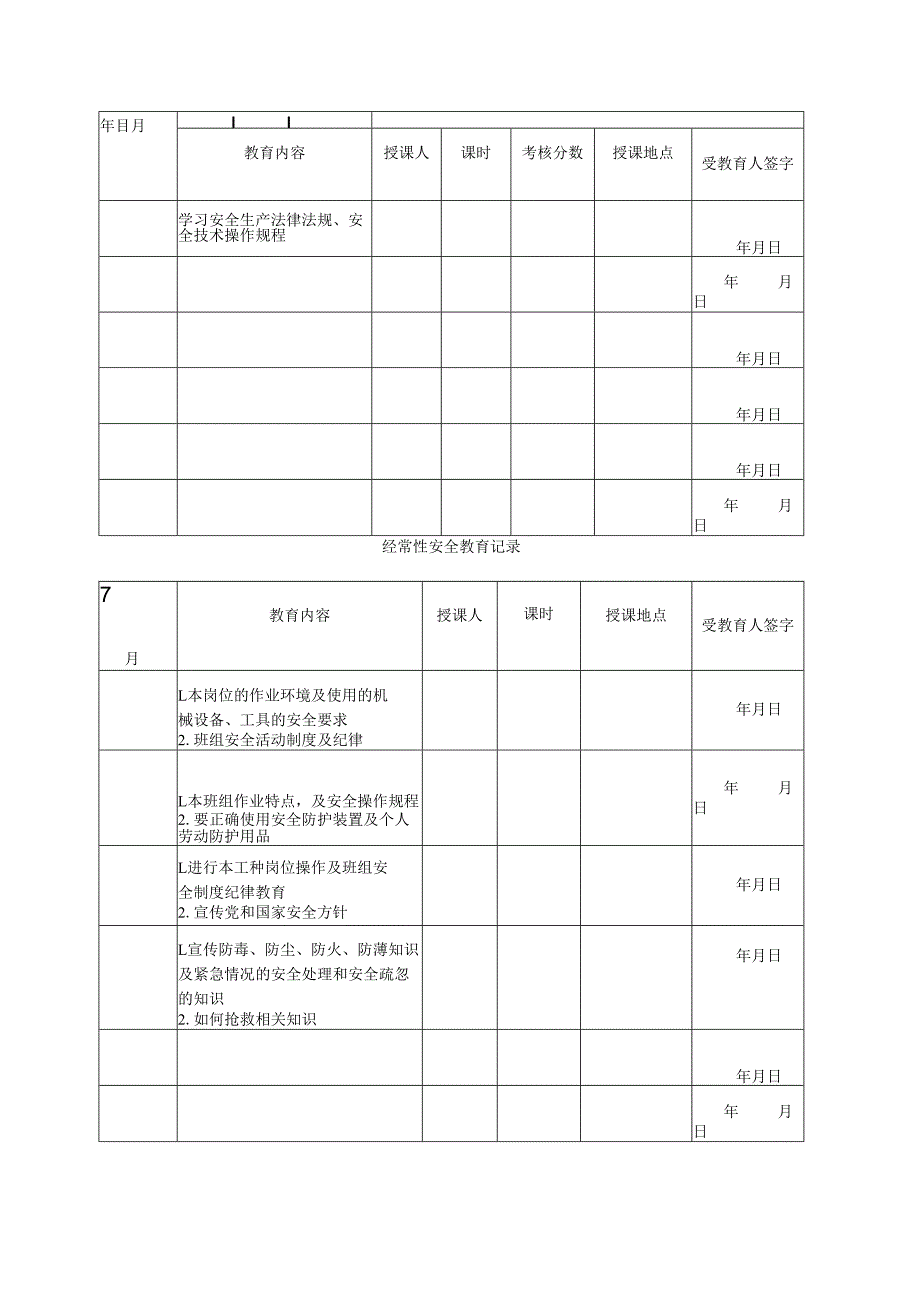 职工安全教育档案.docx_第3页