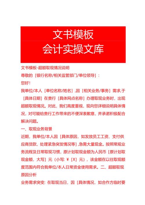 文书模板-超额取现情况说明.docx