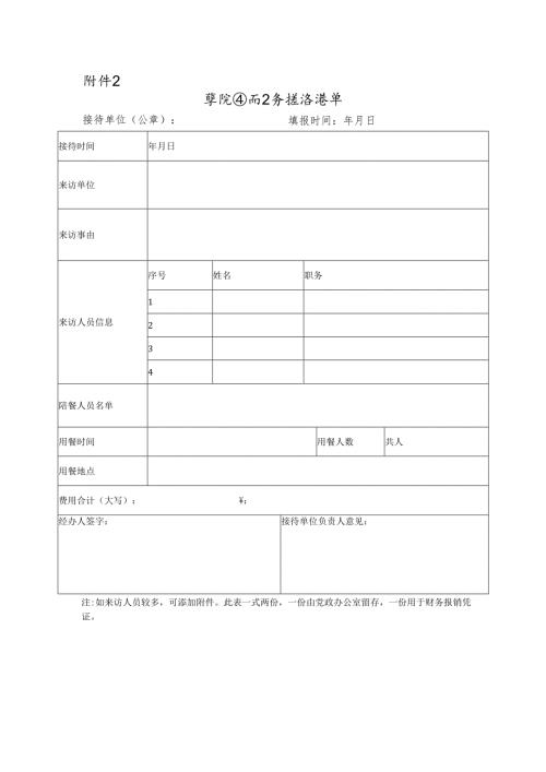 学院国内公务接待清单.docx