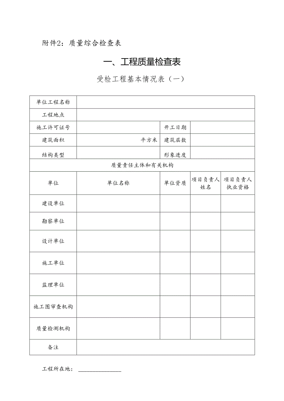 附件2：质量综合检查表.docx_第1页