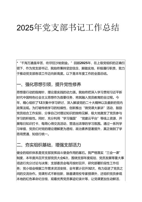 2025年党支部书记工作总结 (6).docx