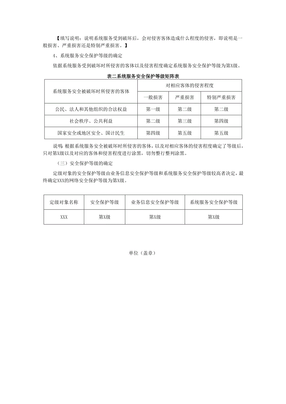 XX网络安全等级保护定级报告.docx_第3页