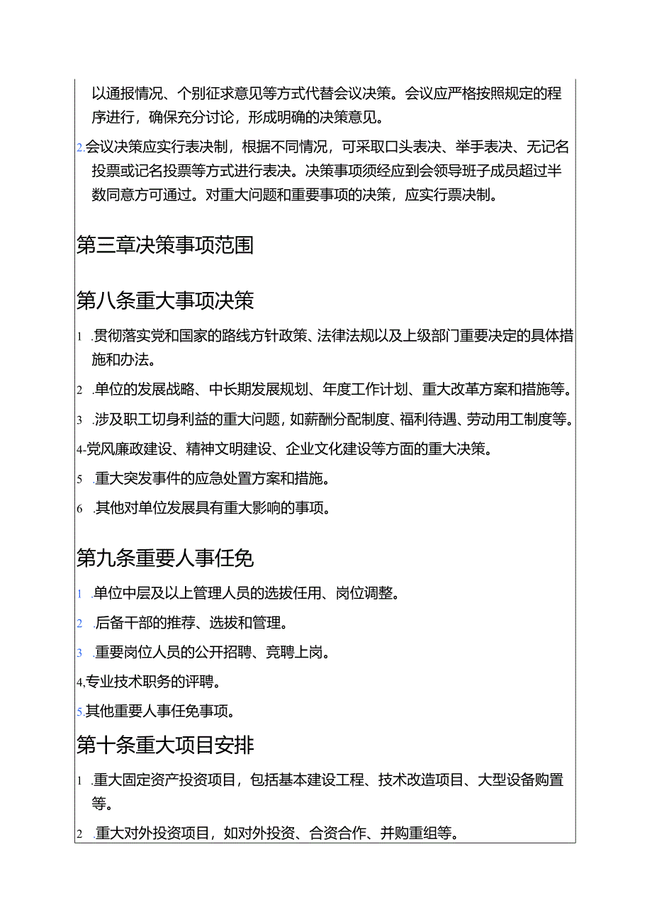 1.“三重一大”实施细则制度（详细版）.docx_第3页