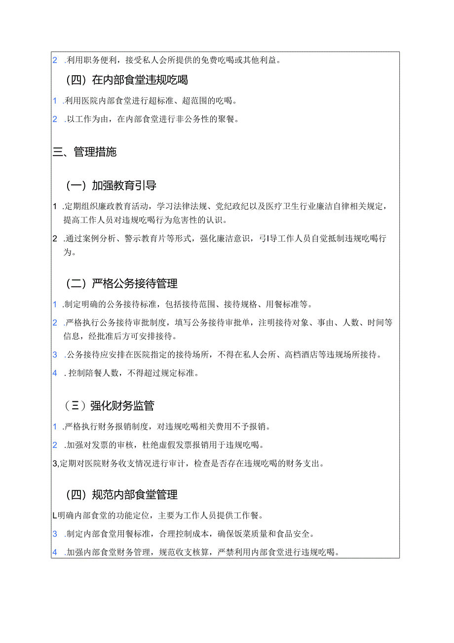 2025医院违规吃喝问题管理制度.docx_第2页