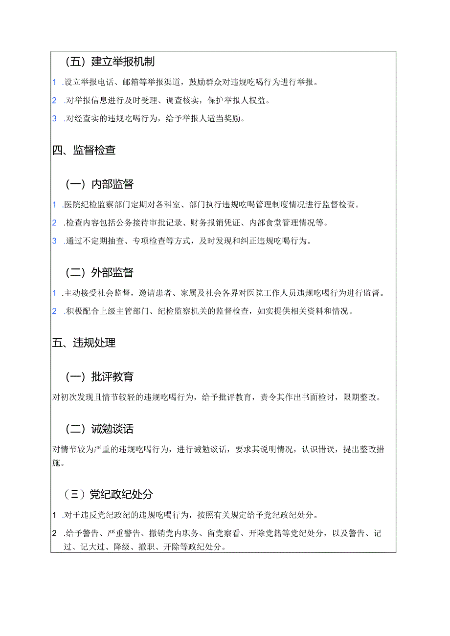 2025医院违规吃喝问题管理制度.docx_第3页