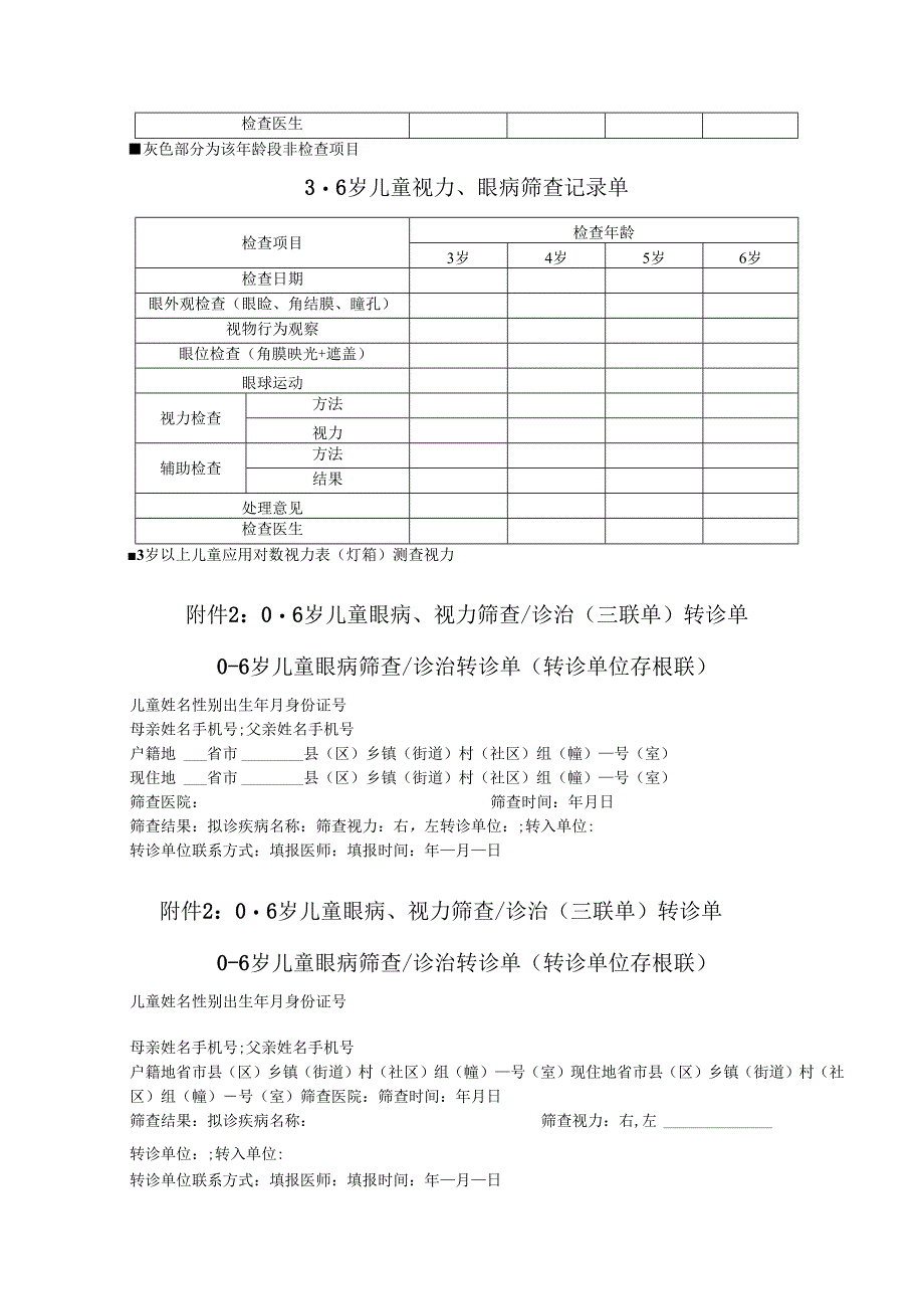 0-6岁儿童眼病筛查项目、转诊标准及各种文件.docx_第3页