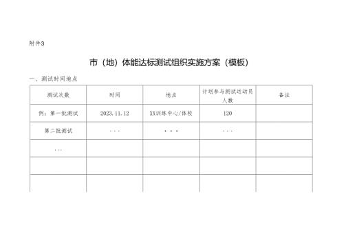 黑龙江省第十六届运动会冬季项目体能达标测试组织实施方案（模板）.docx