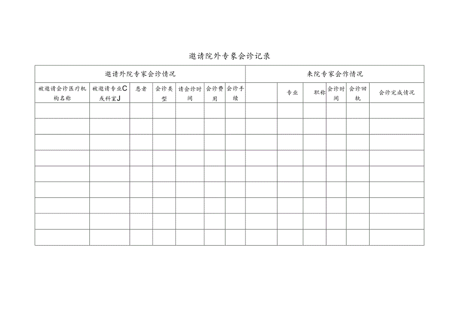 邀请院外专家会诊登记本.docx_第2页