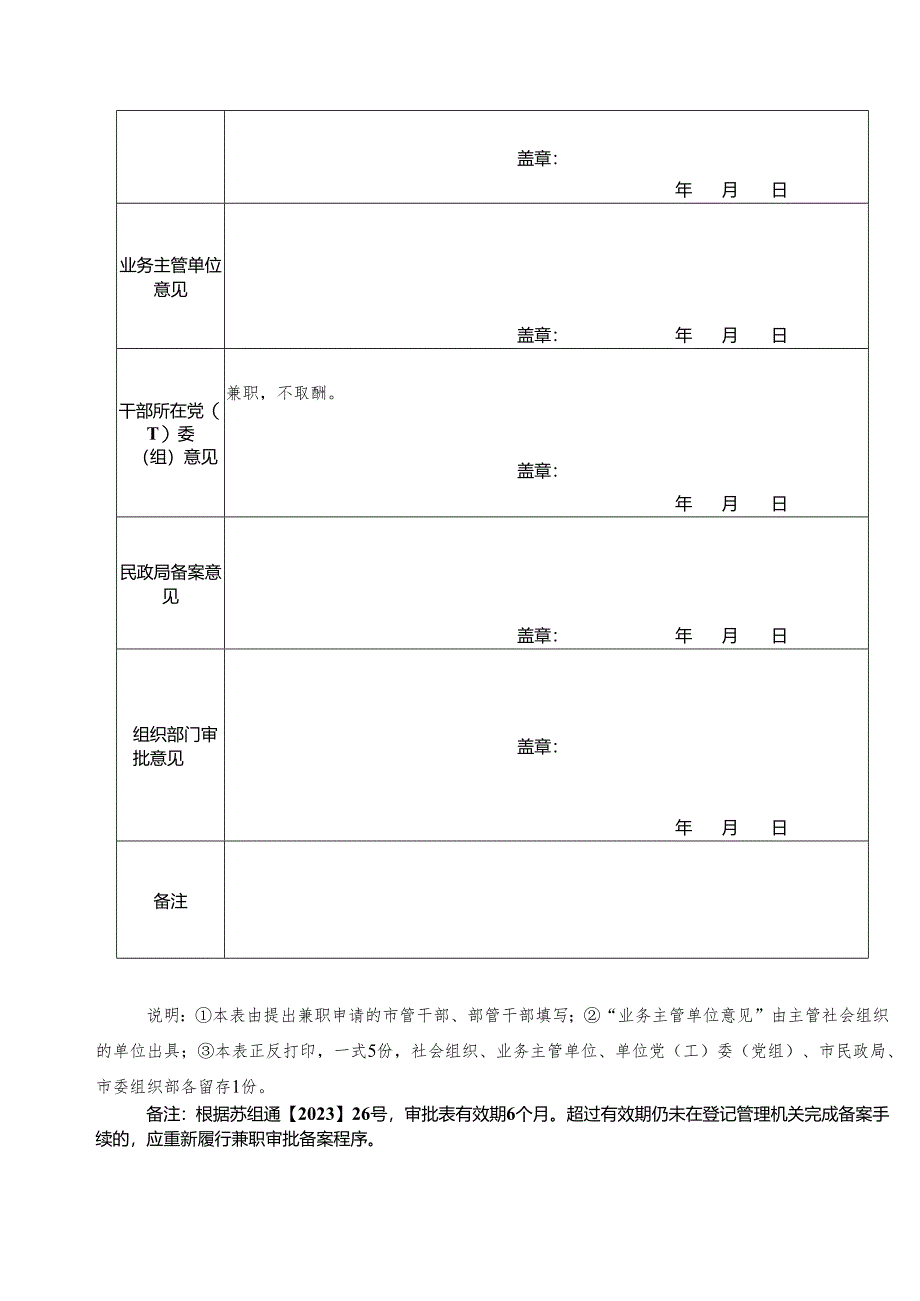 领导干部及退离休后兼任社会团体领导职务审批表.docx_第2页