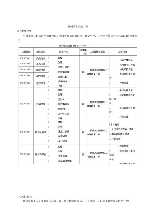 湖北省民用建筑信息模型工程量计算-机械设备安装工程.docx