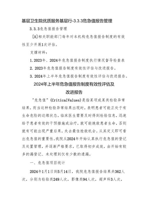 基层卫生院优质服务基层行-3.3.3危急值报告管理.docx