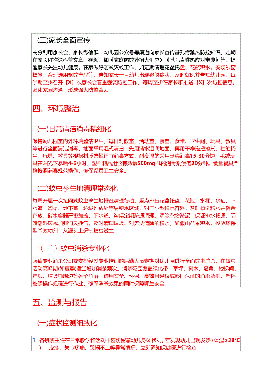 幼儿园 2025 基孔肯雅热防控工作方案（最新版）.docx_第3页