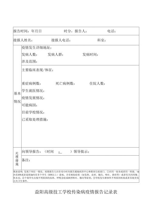 北湖区疾控中心突发公共卫生事件接报记录表.docx