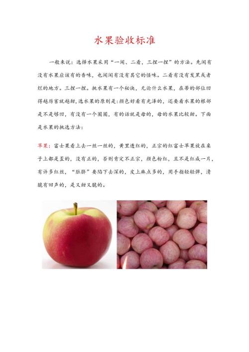 饮品店水果验收方法.docx