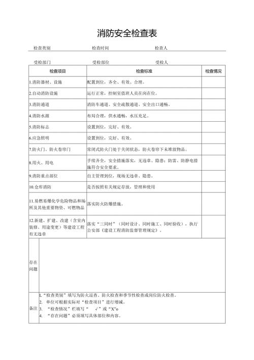 消防安全检查表.docx