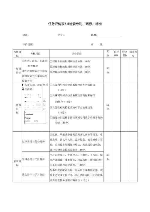 《信息技术应用》——任务评价表5.5.docx