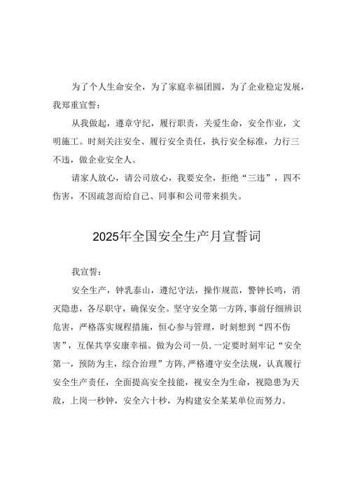 2025年《安全生产月》个人宣誓词 （3份）_67.docx