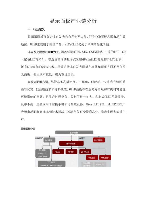 显示面板产业链分析.docx