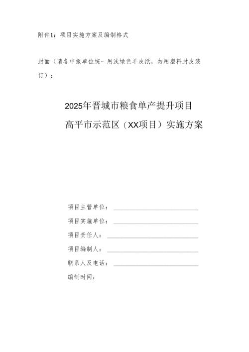 项目实施方案及编制格式.docx