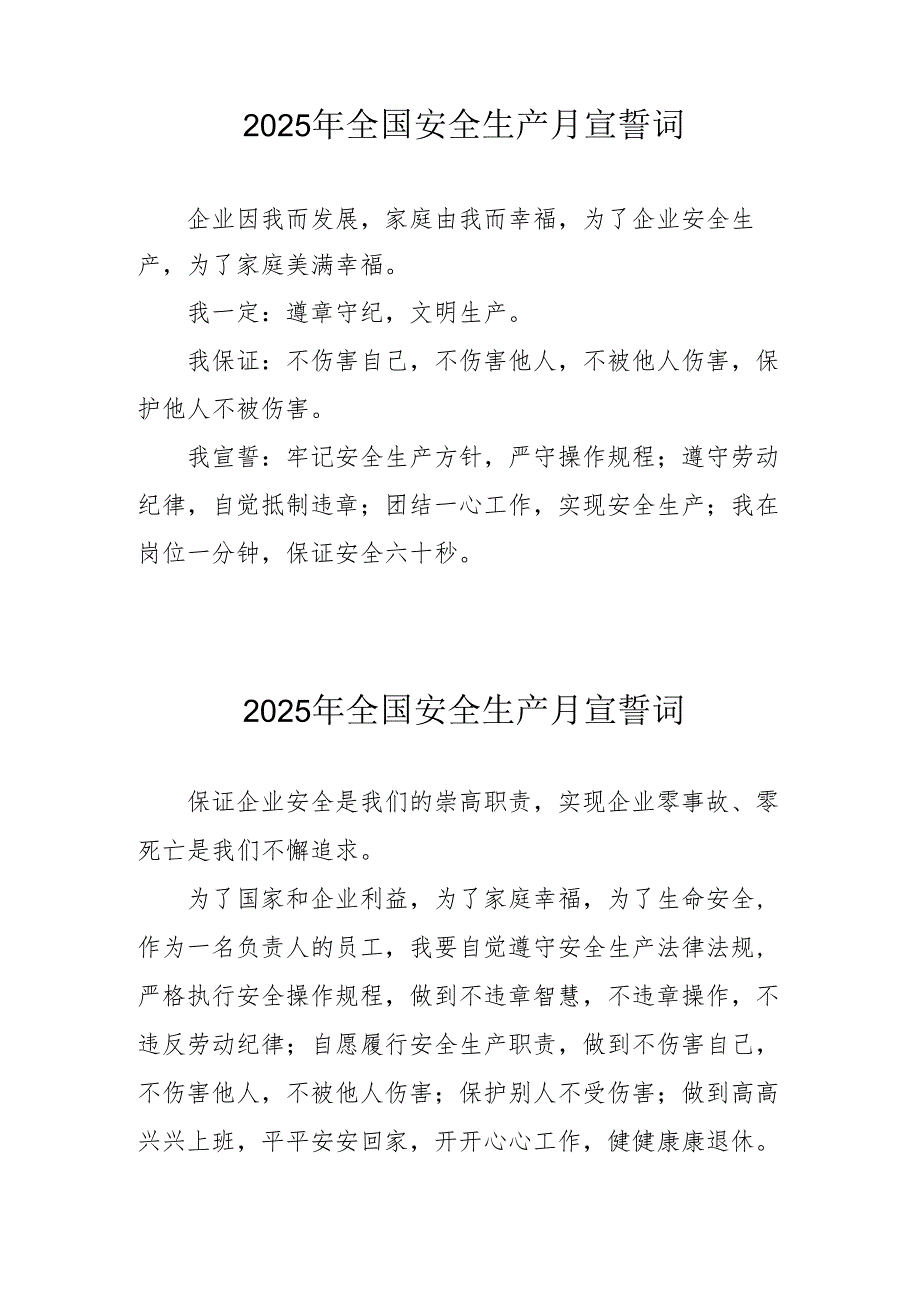 2025年《安全生产月》个人宣誓词.docx_第3页