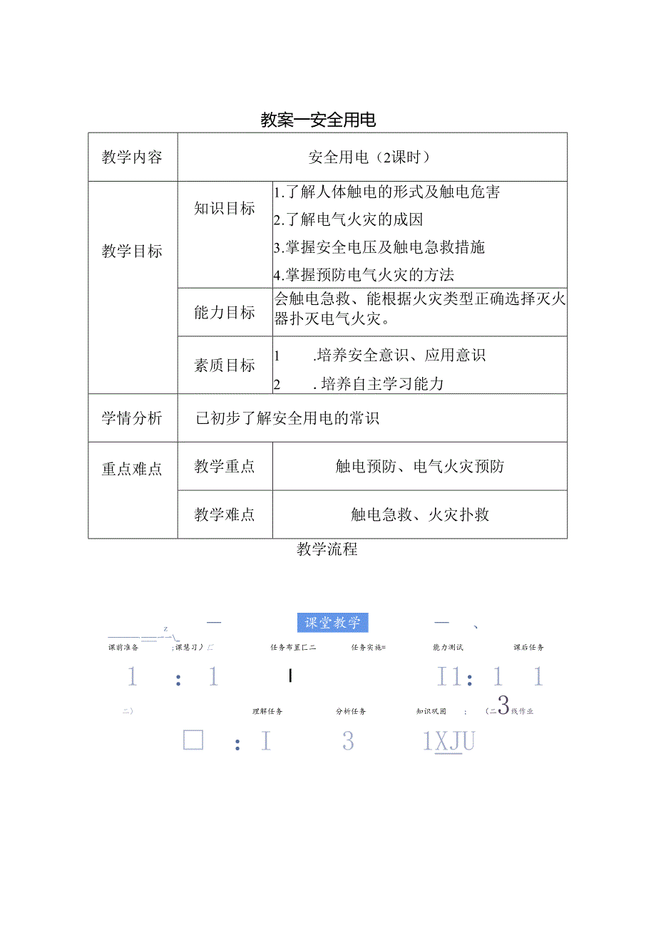 《电工技术》——教案项目一、安全用电.docx_第1页