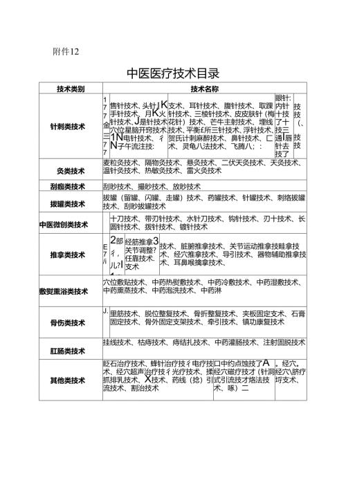 中医医疗技术目录.docx