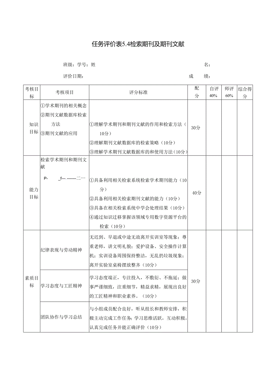 《信息技术应用》——任务评价表5.4.docx_第1页
