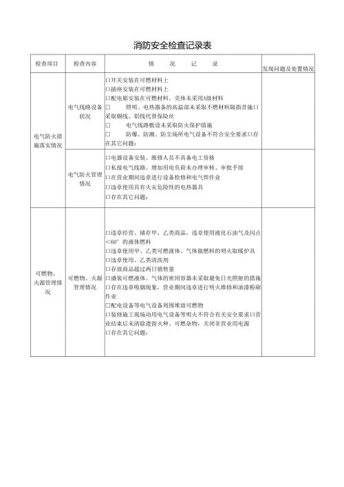 消防安全检查记录表.docx