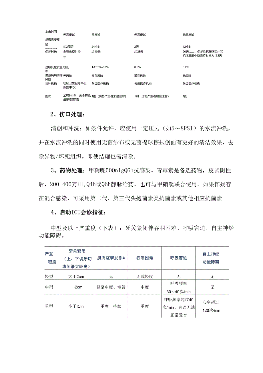 最新版破伤风诊疗规范核心要点（急诊与ICU）.docx_第3页
