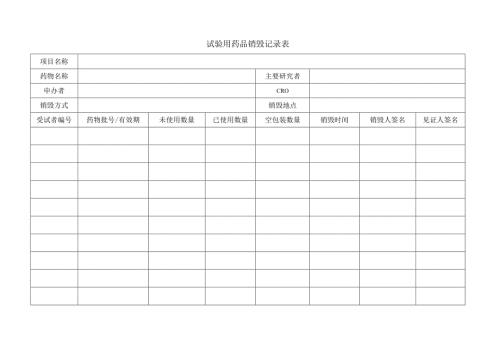试验用药品销毁记录表.docx